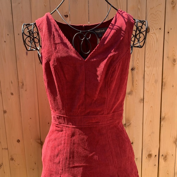 Modcloth Utmost Allure Corduroy A-Line Dress Size 2 - Picture 4 of 15